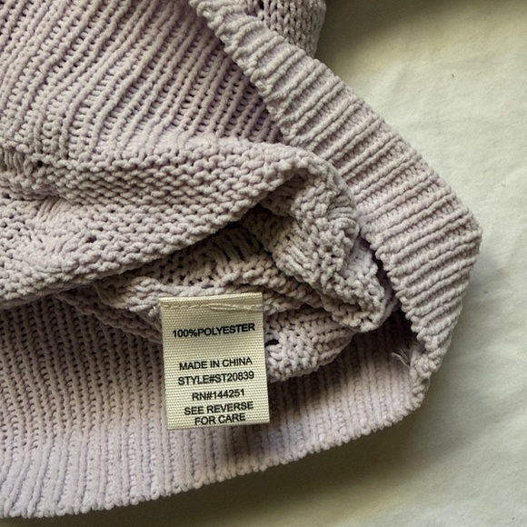 Jessica Simpson Lilac Textured Cardigan - Picture 9 of 9